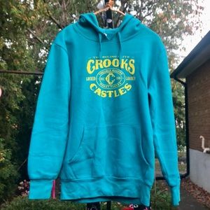 M. Cotton Crooks & Castles Turquoise Hoody